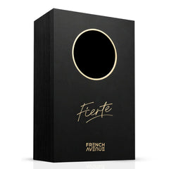 French Avenue Fierte Eau de Parfum Spray 100ml bottle, elegant fragrance with floral and woody notes, stylish packaging.