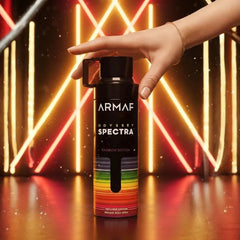 Odyssey Spectra deodorant spray by Armaf in 200ml bottle, featuring sleek design and fresh scent, displayed in the image.