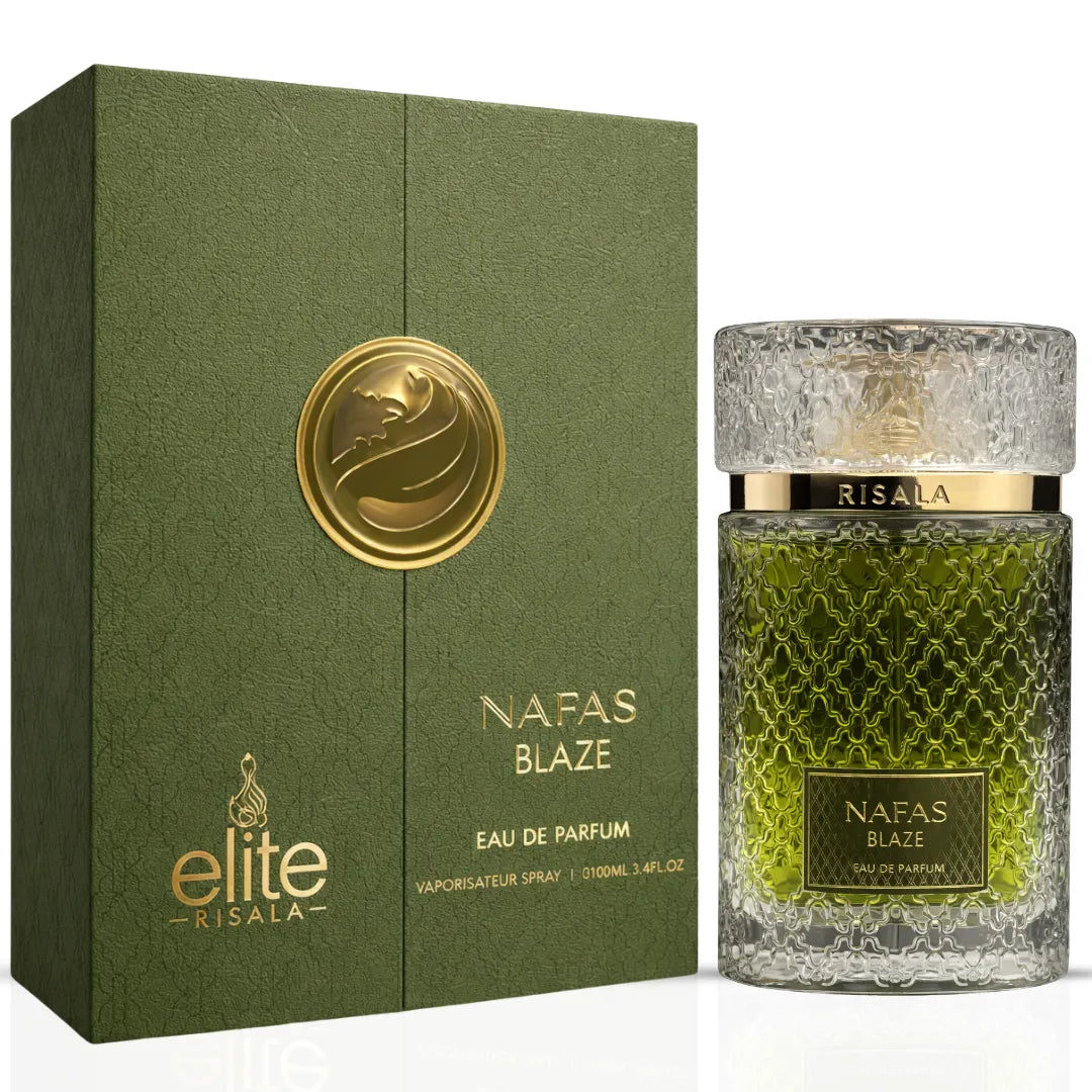 Nafas Blaze Eau De Parfum Spray 100ml (3.4 oz) By Elite Risala - Intense Oud