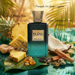 Island Eau de Parfum Spray 100ml (3.4 oz) by Khadlaj