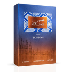 Hawas London Eau De Parfum Spray 100ml (3.38 oz) By Rasasi - Intense Oud