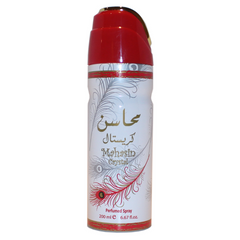 Mahasin Crystal for Women Deodorant - 200ML (6.7 oz) by Lattafa - Intense oud
