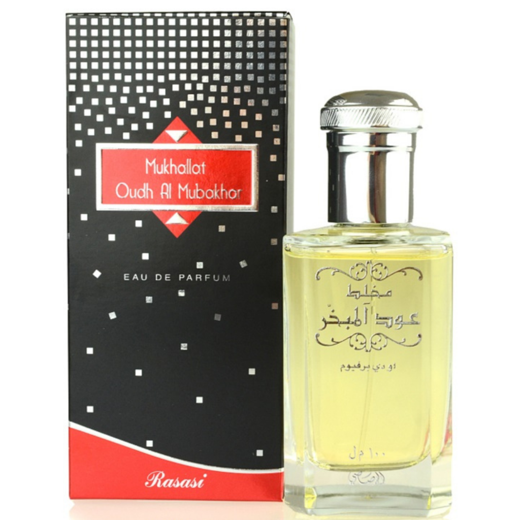 Mukhallat Oudh Al Mubakhar EDP- 100 ML (3.4 oz) by Rasasi - Intense oud