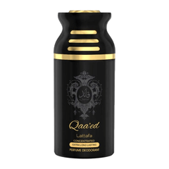 Qaa'ed Deodorant - 250ML (8.4 oz) by Lattafa - Intense oud