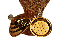 Arab Incense Bakhoor Burner - 10 inch Golden by Intense Oud - Intense oud
