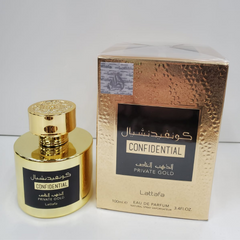 Confidential Private Gold EDP - 100ML (3.4oz) by Lattafa - Intense oud