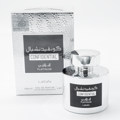 Confidential Platinum EDP - 100ML (3.4 oz) by Lattafa - Intense oud