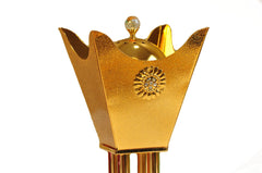 Arab Incense Bakhoor Burner - 11 inch Golden by Intense Oud - Intense oud