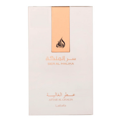 Ser Al Malika Attar Al Ghalia EDP - 100ML (3.4 oz) by Lattafa - Intense oud