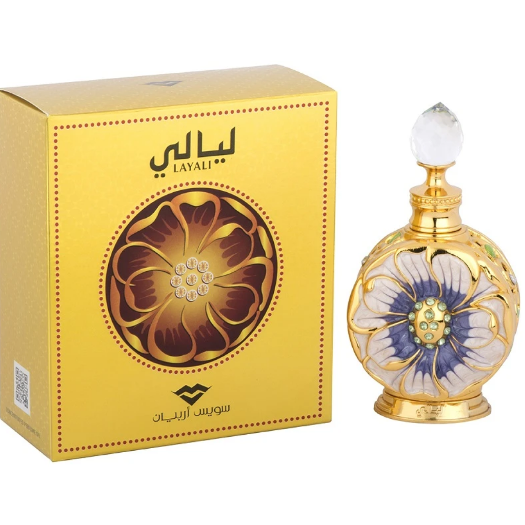 Layali Rouge Concentrated Perfume Oil 15 ml For Women By Swiss Arabian