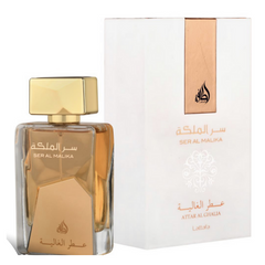 Ser Al Malika Attar Al Ghalia EDP - 100ML (3.4 oz) by Lattafa - Intense oud