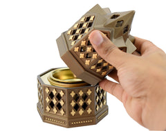 Minaret Style Closed Incense Bakhoor Burner - Brown - Intense oud