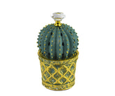 Cactus Style Closed Incense Bakhoor Burner - Teal - Intense oud