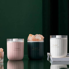 White Crystal Aroma Therapy Humidifier With Himalayan Salt by Intense Oud - Intense oud