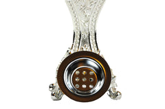 Arab Incense Bakhoor Burner - 6 inch Silver by Intense Oud - Intense oud