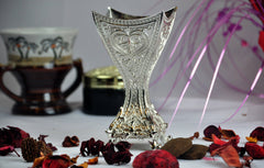 Arab Incense Bakhoor Burner - 6 inch Silver by Intense Oud - Intense oud