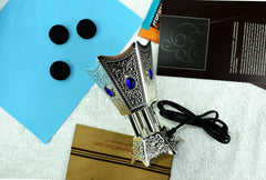 New Sapphire Hexagon Shaped Electric Incense Bakhoor Burner by Intense Oud - Intense oud