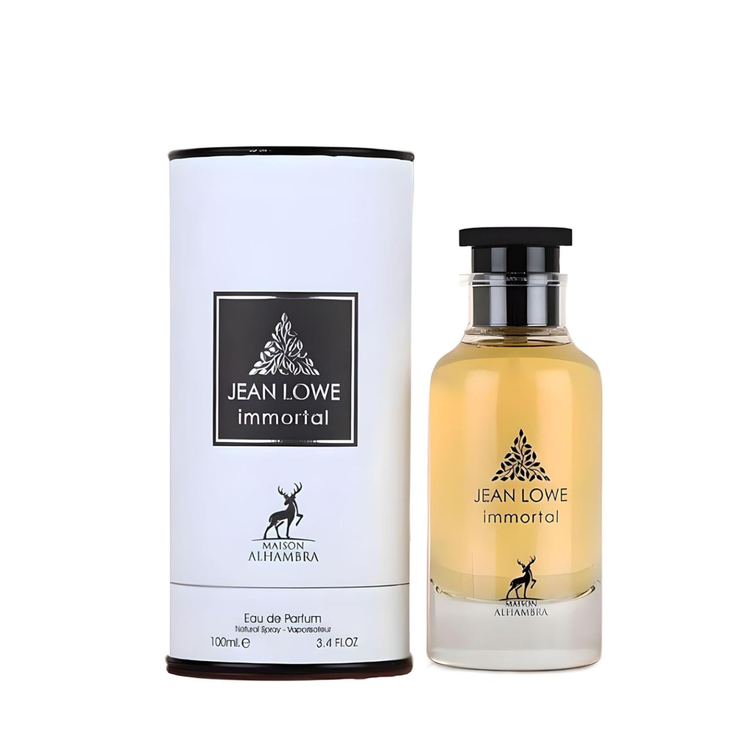 Jean Lowe Immortal for Men Eau De Parfum, 3.4 Ounce By Maison Alhambra - Intense Oud