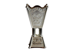 Arab Incense Bakhoor Burner - 6 inch Silver by Intense Oud - Intense oud