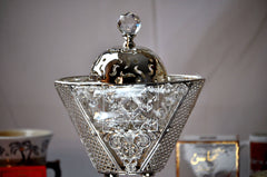 Arab Incense Bakhoor Burner - 9 inch Silver by Intense Oud - Intense oud