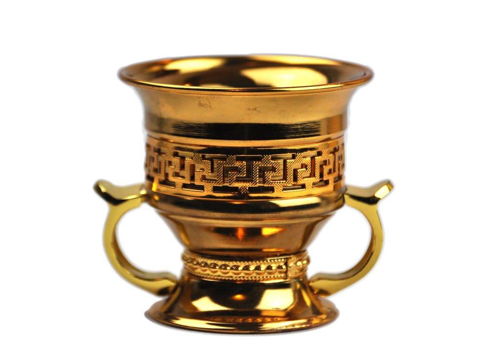 Arab Incense Bakhoor Burner Golden - 6 inch by Intense Oud - Intense oud
