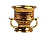 Arab Incense Bakhoor Burner Golden - 6 inch by Intense Oud - Intense oud