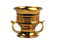 Arab Incense Bakhoor Burner Golden - 6 inch by Intense Oud - Intense oud