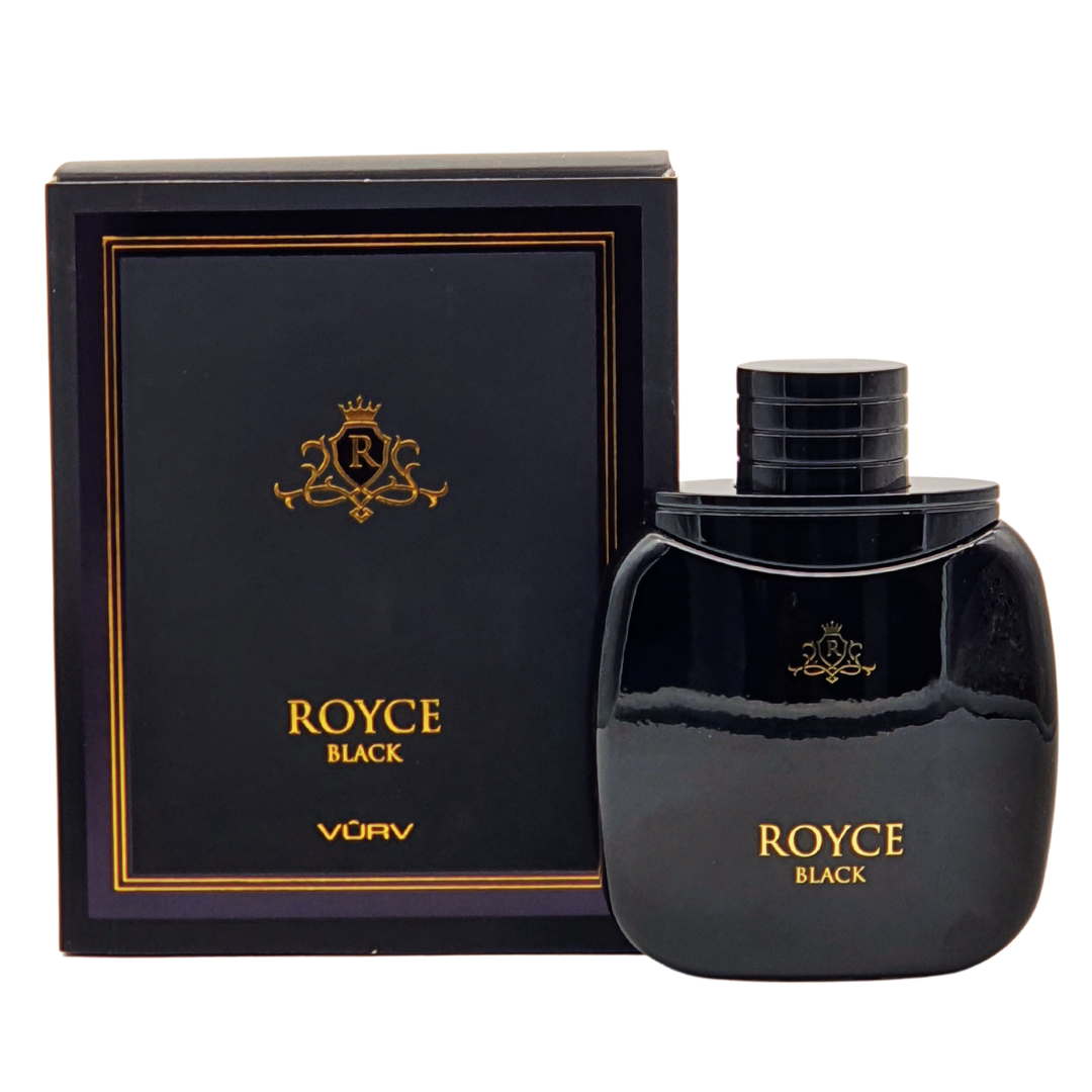 Royce Black For Him Vurv Eau De Parfum 100Ml (3.4Oz) by Lattafa - Intense oud