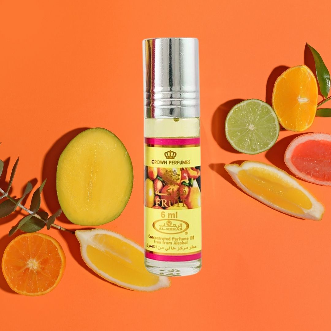 Fruit Perfume Oil CPO 6ML (0.2 OZ) By Al Rehab | A Burst Of Tropical Fruits With A Creamy, Sweet Twist.