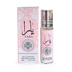 YARA Roll On Perfume Oil CPO  10ML (0.34 OZ) By Ard Al Zaafaran | Captivating Aroma for the Modern Women. (PACK OF 6)