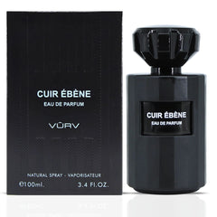 Cuir Ebene Eau De Parfum Spray 100ML (3.4 OZ) by Vurv | A Bold Blend of Sweet Raspberry, Rich Saffron, and Leathery Warmth.
