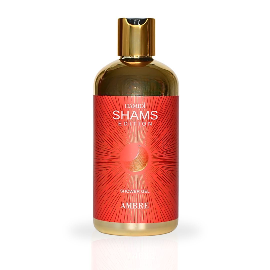 Hamidi Shams Edition Ambre Shower Gel 500ml (16.9 OZ) By Hamidi | Ultra Moisturizing, Skin-Nourishing, Sulfate & Paraben Free .