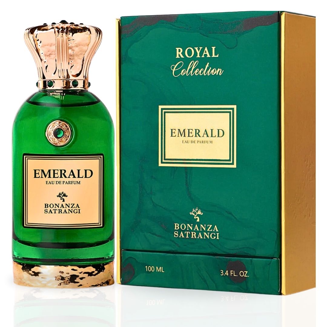 Emerald EDP Spray 100ML (3.4 OZ) by Bonanza Satrangi | Long Lasting, Exotic, Floral, Musky, Luxurious Fragrance.