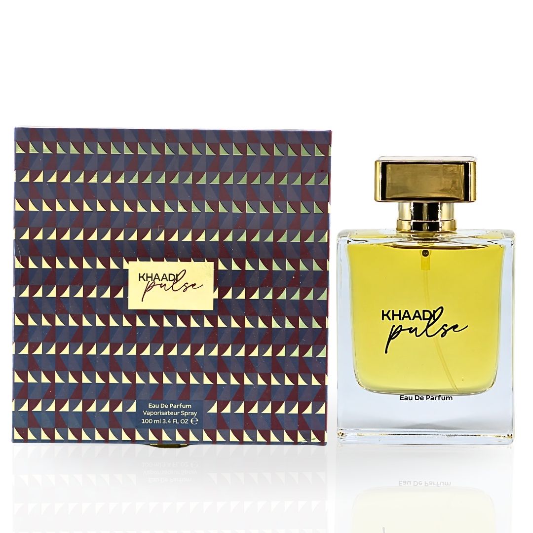 Pulse EDP Spray 100ML (3.4 OZ) by Khaadi | Long Lasting, Warm Woody, Spicy, Bold & Luxurious Scents.