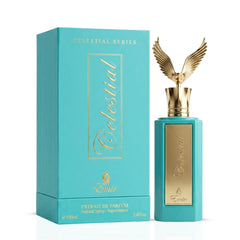 Celestial Emir Eau de Parfum spray by Paris Corner, 100ml, featuring elegant perfume bottle with intricate design.