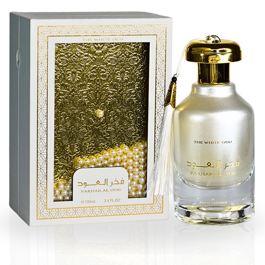 Fakhar Al Oud The White Oud EDP Spray 100ML (3.4 OZ) By Ard Al Zaafaran | An Exotic Scent With Luxurious & Irresistible Aroma.