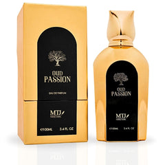 Oud Passion EDP Spray 100ML (3.4 OZ) by MTJ | Long Lasting, Floral, Soft Spicy, Warm Woody, Unisex Scent.