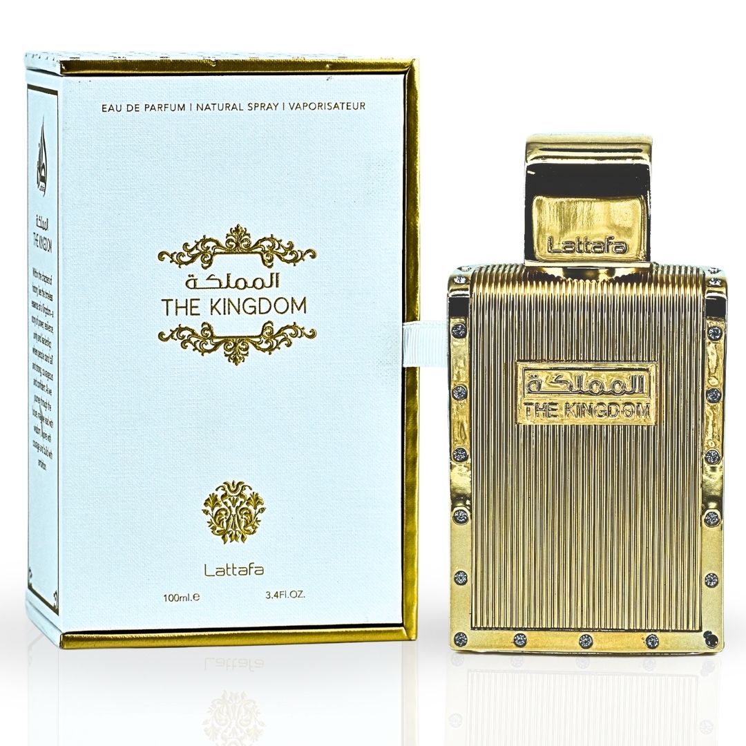 The Kingdom for Men Eau De Parfum Spray 100ML (3.4 OZ) by Lattafa | Long Lasting, Refreshingly Captivating Scent.