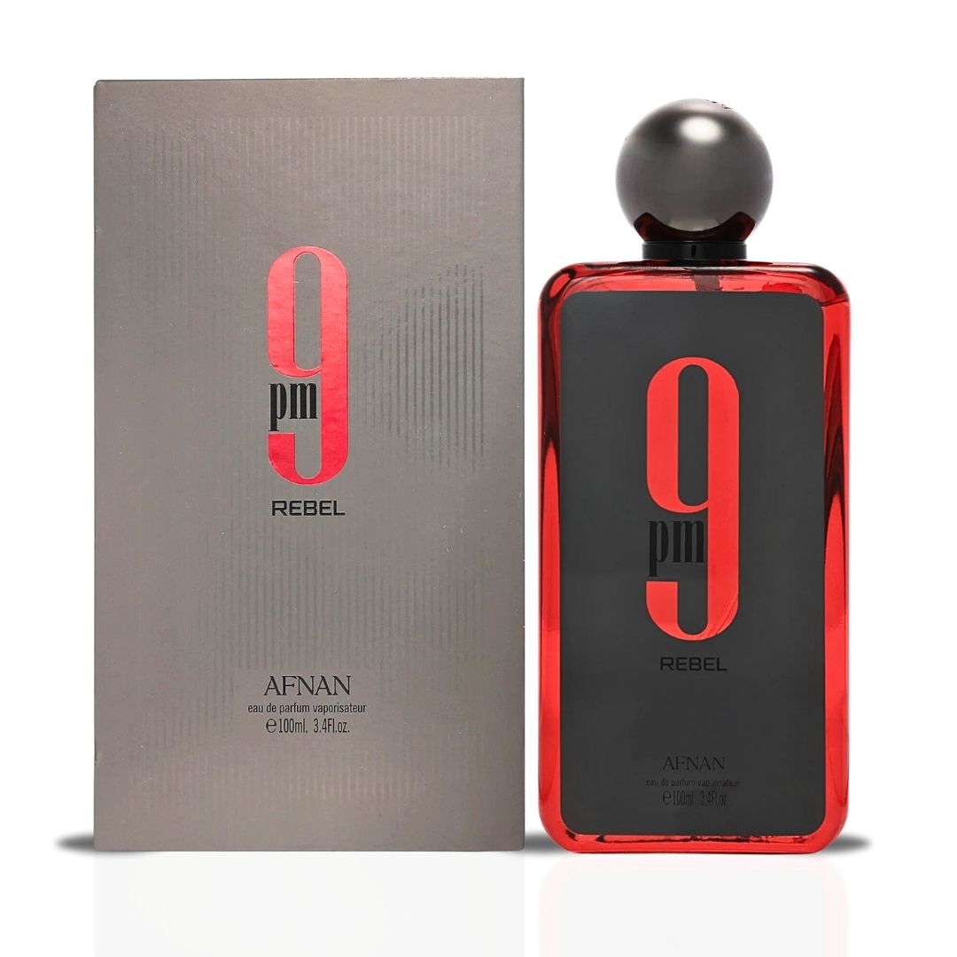 9PM Rebel Eau De Parfum Spray 100ML (3.4 OZ) By Afnan | Fruity Freshness Meets Woody Sweetness.