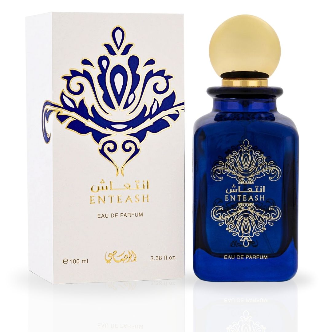 Enteash EDP Spray 100ML (3.38 OZ) by Rasasi | Long Lasting, Soft Spicy, Musky, Luxurious Unisex Scent.