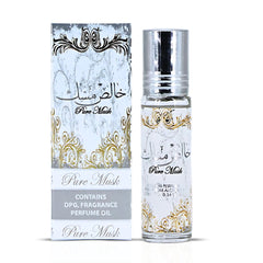 Pure Musk Roll On Perfume Oil CPO 10ML (0.34 OZ) By Ard Al Zaafaran | A Whisper Of Pure White Musk, Perfect For Subtle Elegance. (Pack Of 12)