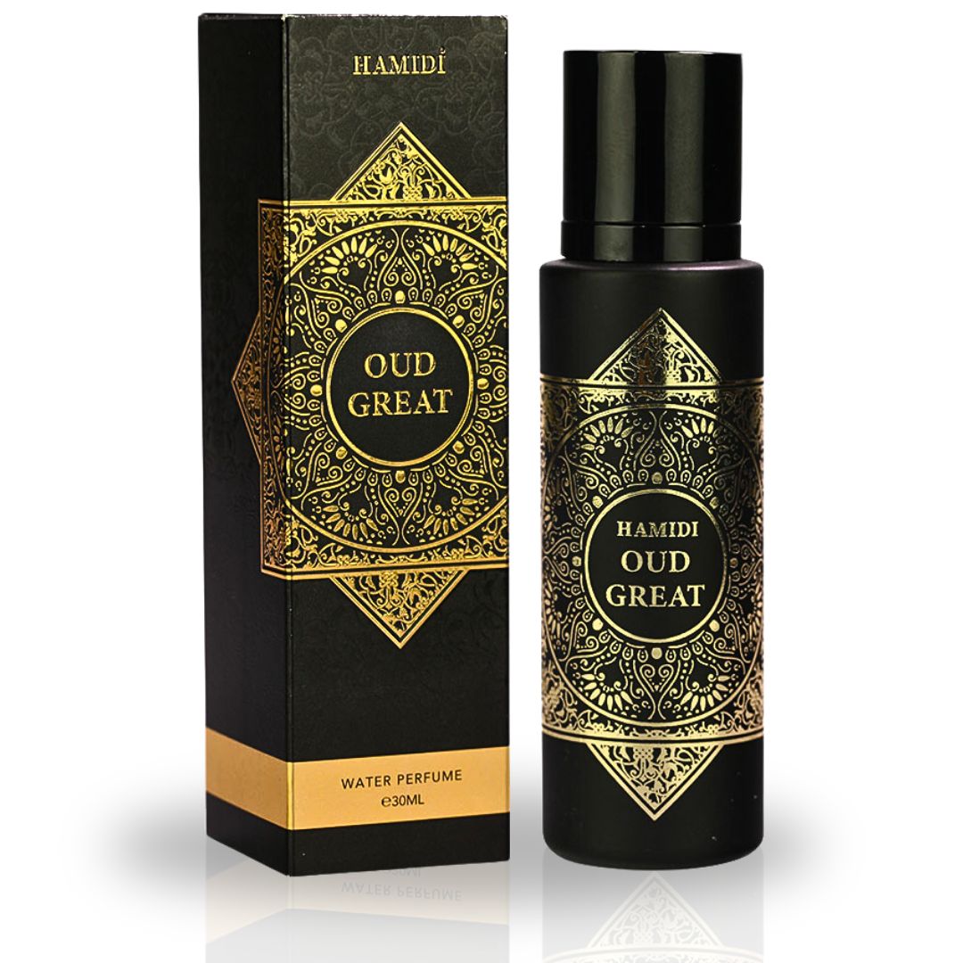 OUD GREAT Water Perfume Spray 30ML (1.01 OZ) By Hamidi | Elevate Your Senses With This Glorious Fresh Floral Scent.