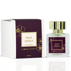 Silky Violet Eau de Parfum Spray 65ml (2.2 oz) by Flower Scents | Bright Bergamot, Soft Powdery Violet and a Sophisticated Woody Dry-Down