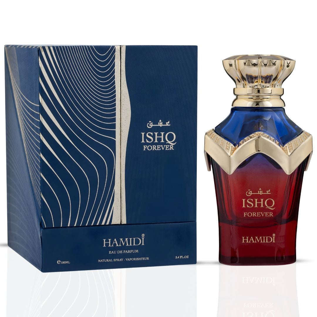 Ishq Forever Eau de Parfum Spray 100ml (3.4 oz) by Hamidi - Intense Oud
