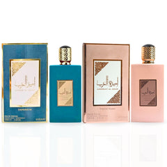 Ameer Al Arab Imperium & Ameerat Al Arab Prive Rose - EDP Sprays 100ML (3.4 OZ) by Asdaaf. (BUNDLE)