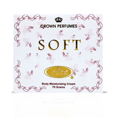 Soft Moisturizing Body Cream 70GMS By Al Rehab | Intensely Moisturizing, Softening, Restores Dry Skin, Fruity - Floral Fragrance.