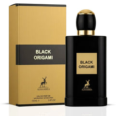 Black Origami Eau de Parfum Spray 100ml (3.4 oz) by Maison Alhambra - Intense Oud