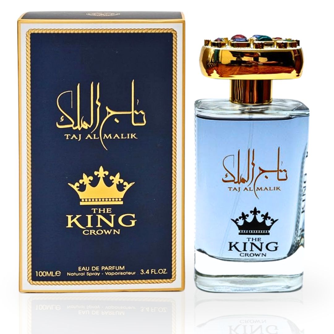 Taj Al Malik EDP Spray 100ML (3.4 OZ) By Ard Al Zaafaran | Experience The Allure Of This Warm Spicy & Floral Fragrance.