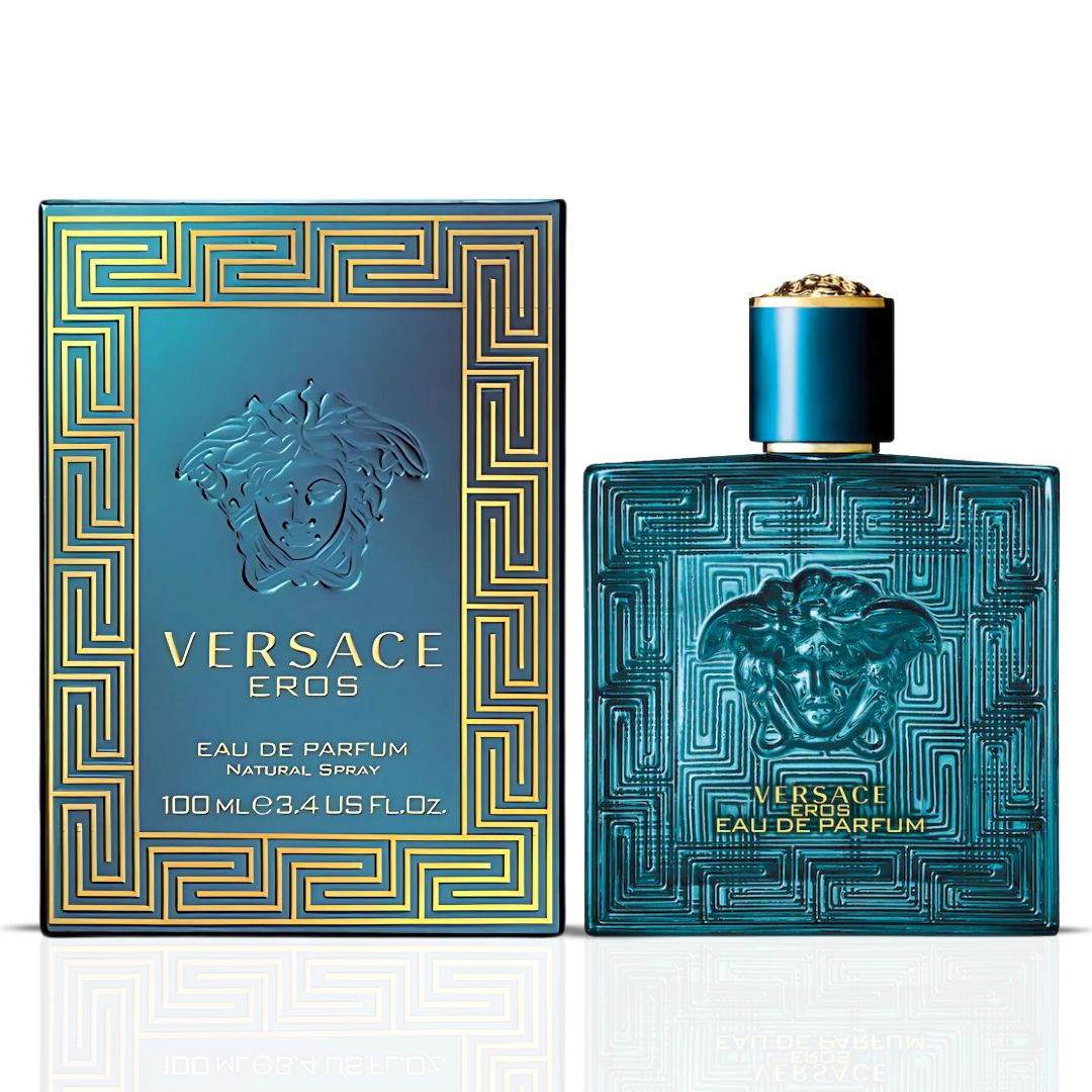 Versace Eros Eau De Parfum Spray 100ML (3.4 OZ) by Versace | Feel the Power of Versace: Energizing Citrus, Sophisticated Wood, Endless Luxury.