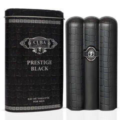 Cuba Prestige Black Eau de Toilette Spray 90ml (3.0 oz) by Parfums des Champs